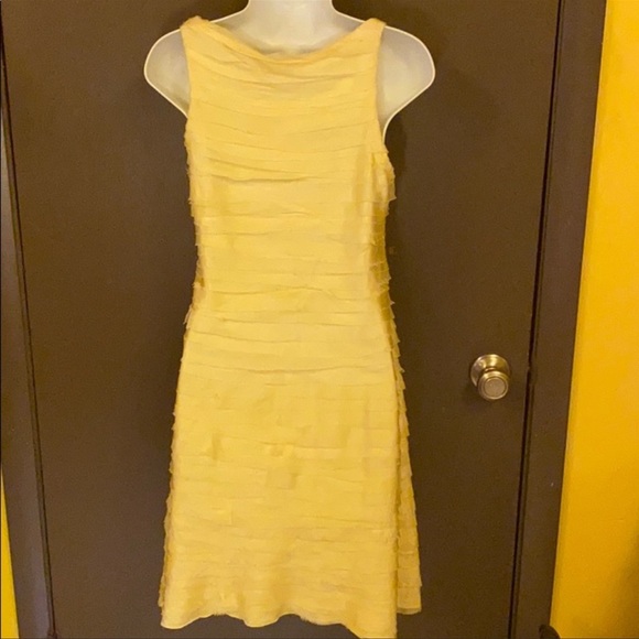 True Vintage buttery soft pure silk handmade ruffle layer dress small - Picture 8 of 10